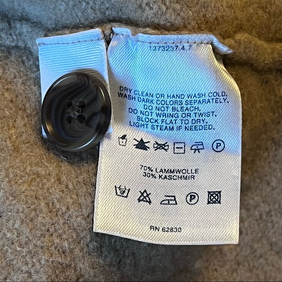 Vintage Wool Cashmere Lands’ End Cardigan Size L - Picture 5 of 5